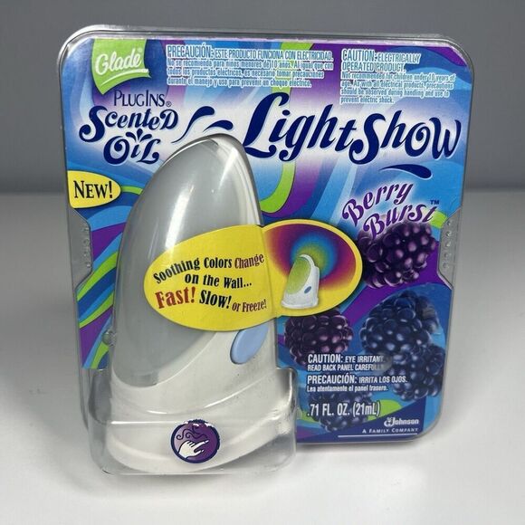 Glade Plug Ins Scented Oil Light Show Berry Burst 2006 New Old Stock - Picture 1 of 2